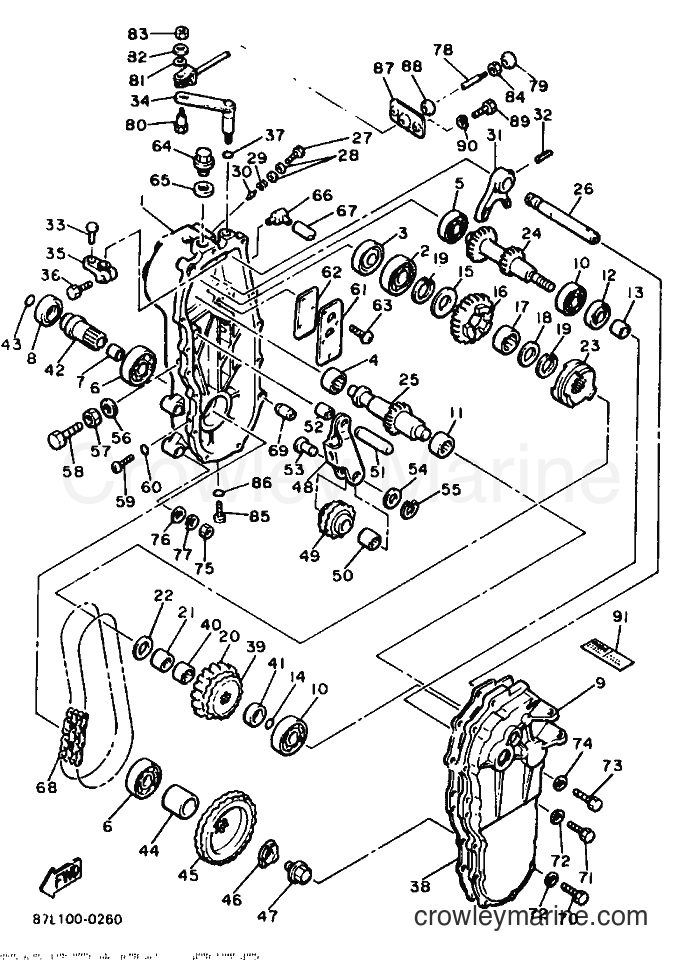 1991 Snowmobile ET400TR - ET400TR (88L1) [020] - TRACK DRIVE 2