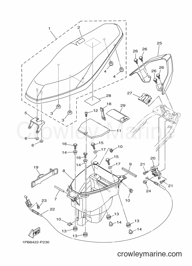 2015 Scooter T115FSEC - T115FSEC (1PB8) [010] - SEAT