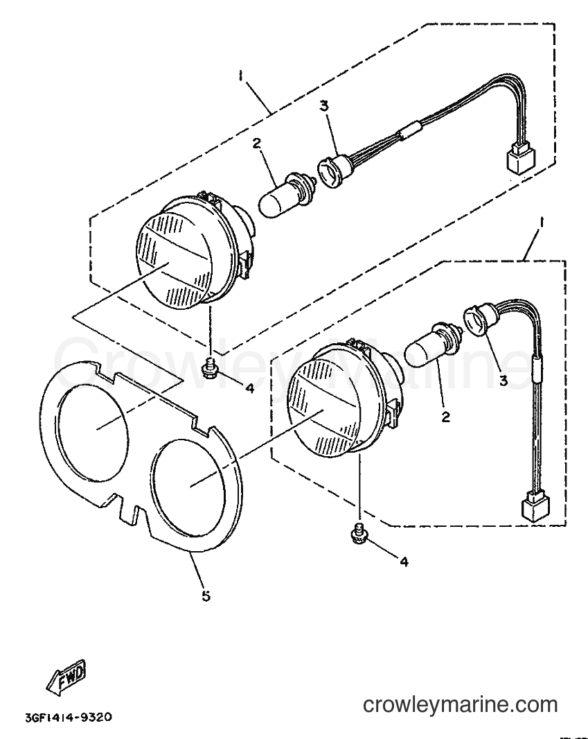 1996 Scooter CR50Z - CR50Z (3WN2) [999] - HEADLIGHT