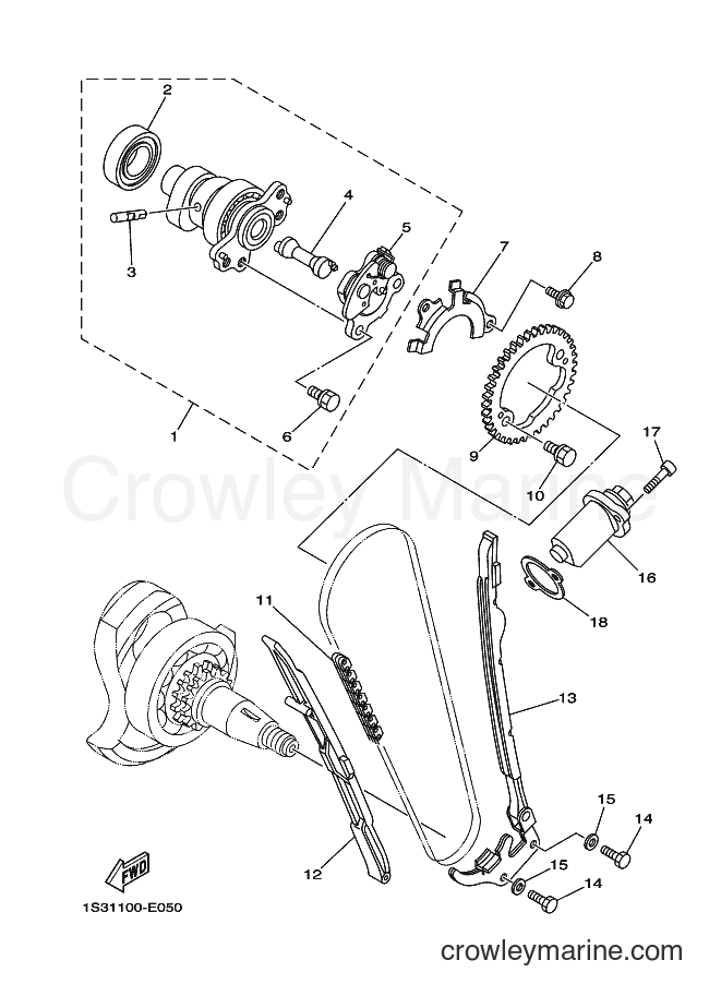 2008 ATV YFM700R - YFM700R (1S3N) [010] - CAMSHAFT & CHAIN