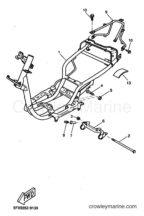 1999 Scooter CW50RS - CW50RS (5JK1) [010] - FRAME