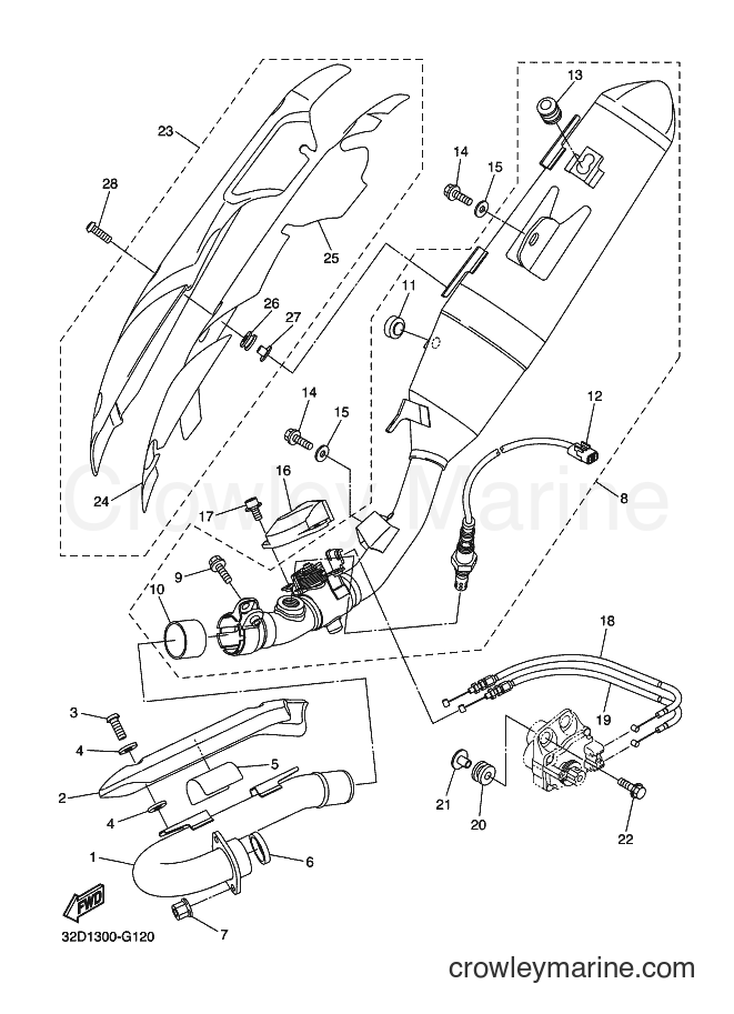 2012 Dirt Bike WR250R - WR250R (32DH) [010] - EXHAUST