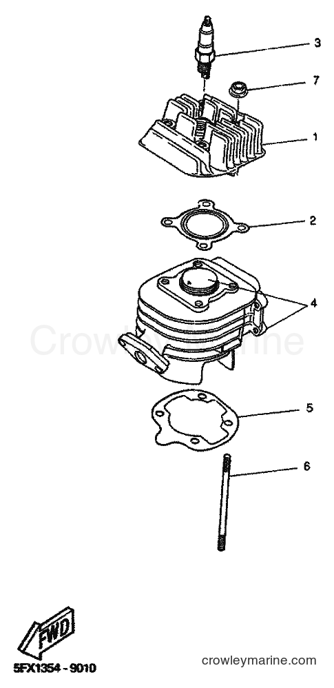 1999 Scooter CW50RS - CW50RS (5FX7) [010] - CYLINDER