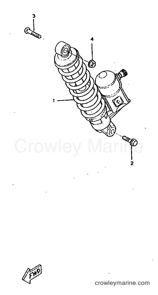 1997 Scooter CW50RSX - CW50RSX (5AY1) [999] - REAR SUSPENSION