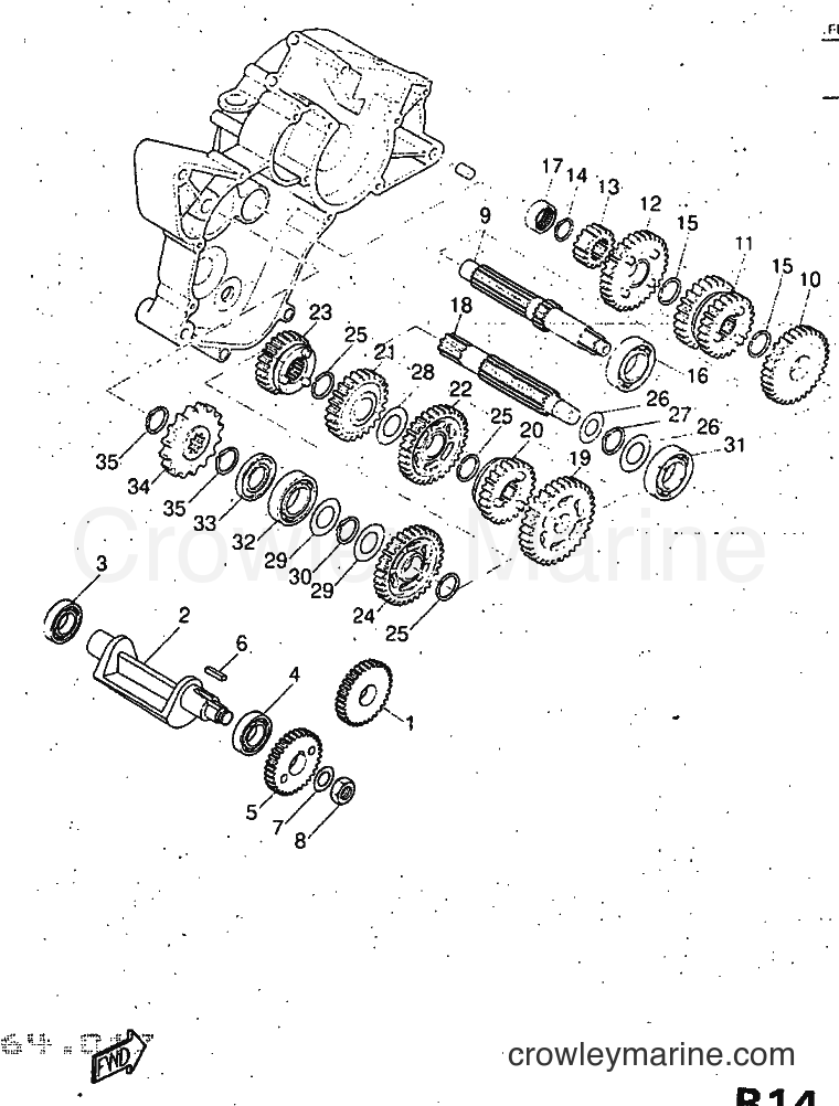 1997 Scooter DT50R - DT50R (5EC1) [999] - TRANSMISSION