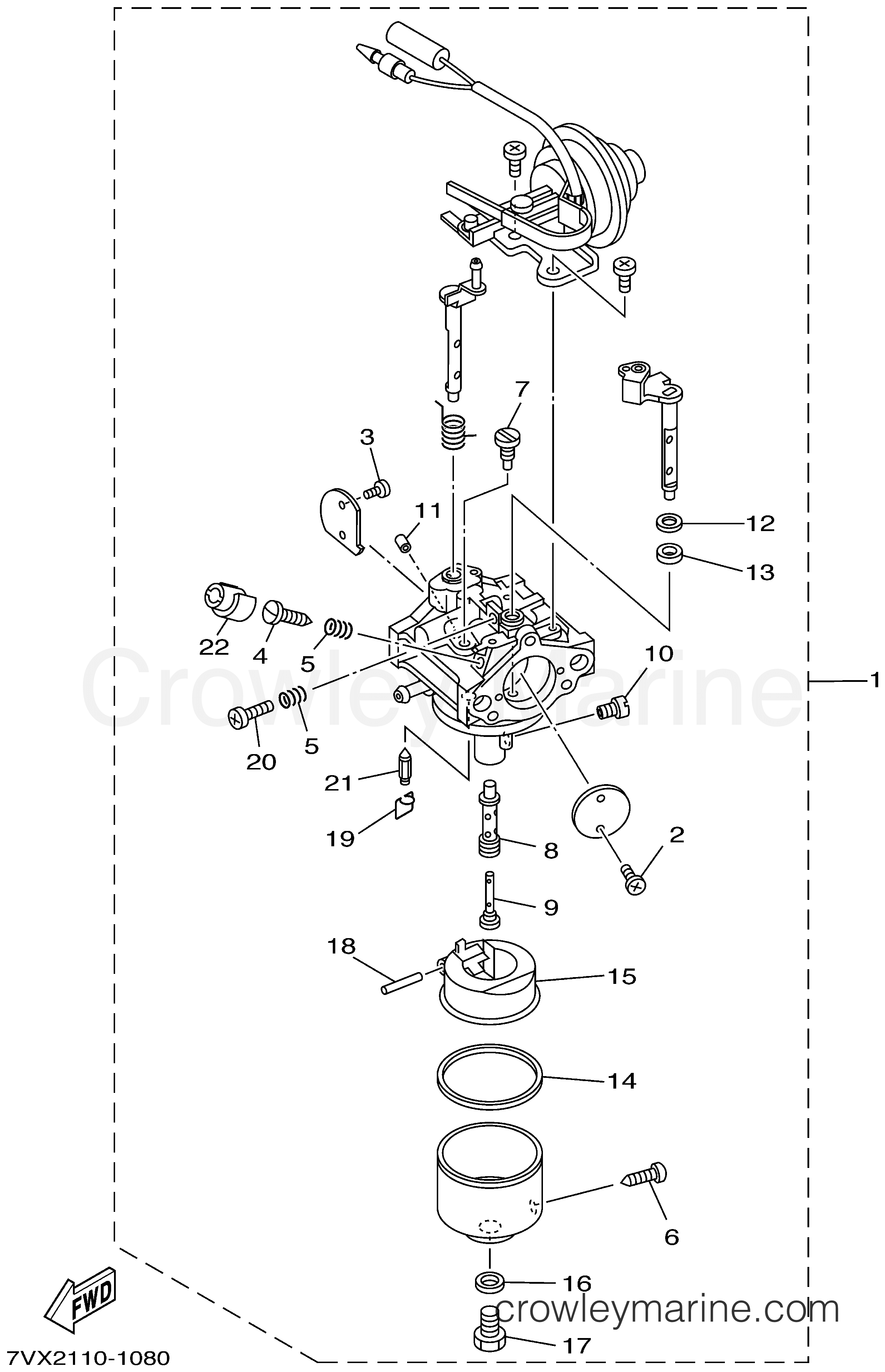 Yamaha Motors EF5200DE - CARBURETOR 1