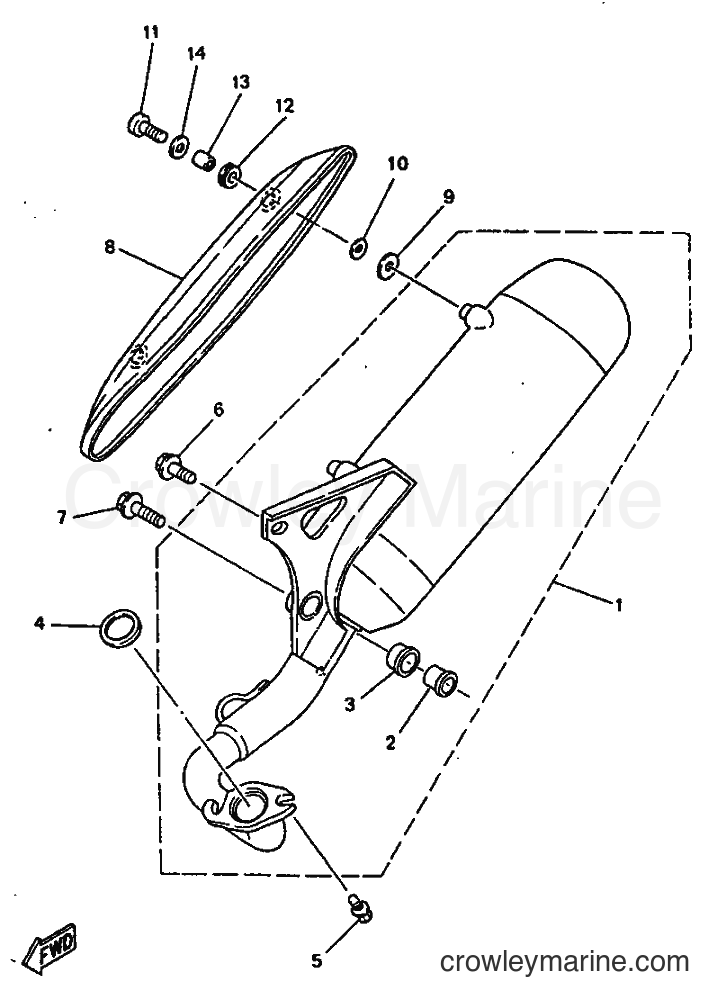 1997 Scooter YN50 - YN50 (5AD3) [999] - EXHAUST