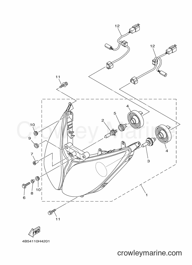 Yamaha Motors XP500 (4B5B) [010] - HEADLIGHT
