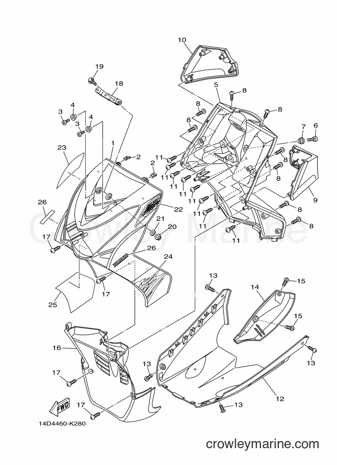 2011 Scooter AL115C - AL115C (14D4) [010] - LEG SHIELD