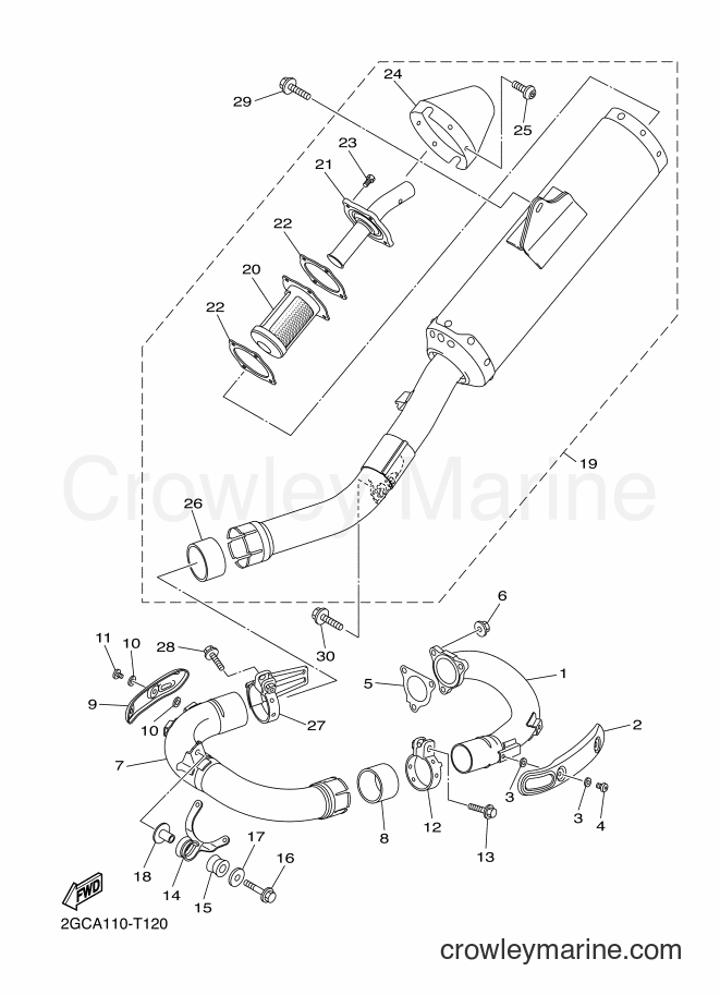 2018 Dirt Bike WR450F - WR450F (2GCB) [010] - EXHAUST