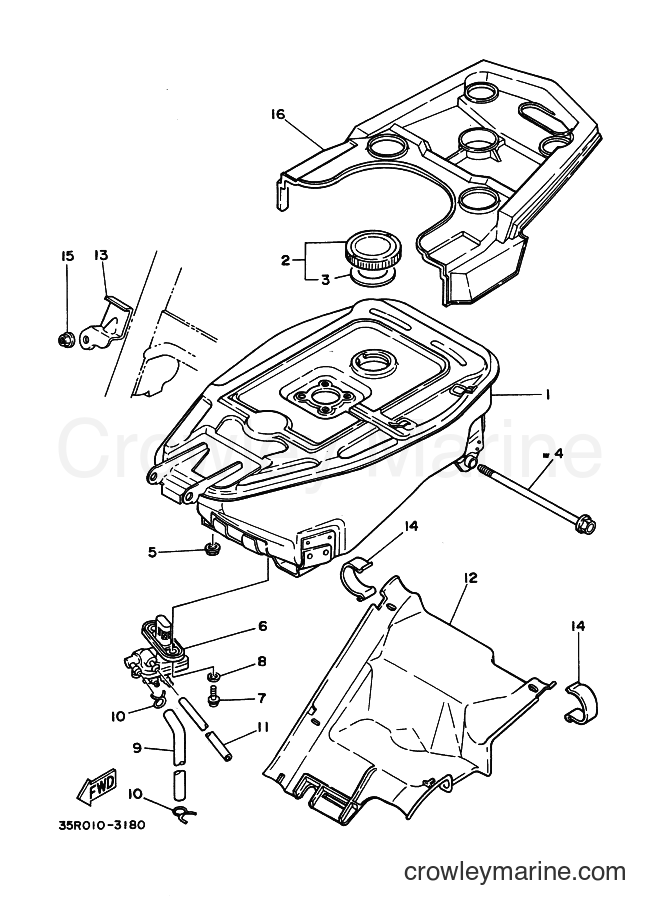 1990 Scooter CH50 - CH50 (3EC6) [999] - FUEL TANK