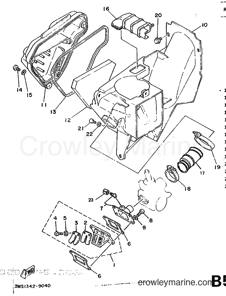 1989 Scooter DT50R - DT50R (3MS1) [999] - INTAKE