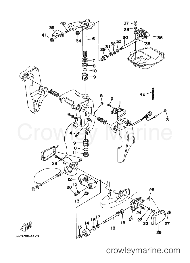 Yamaha Motors E55CMHL (6A34) [030] - BRACKET 4