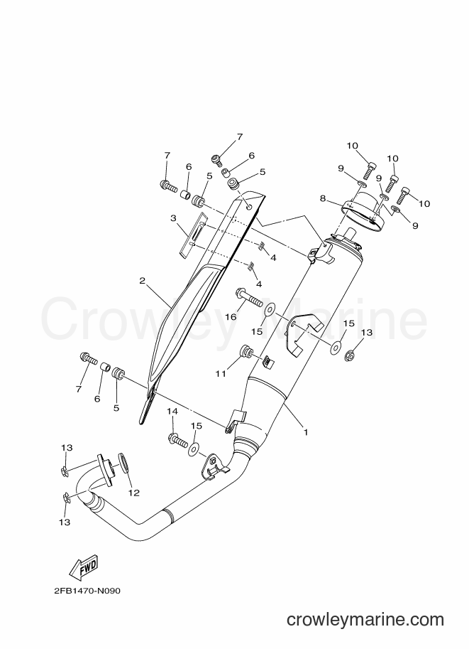 Yamaha Motors YZF-R15 (2PL1) [010] - EXHAUST