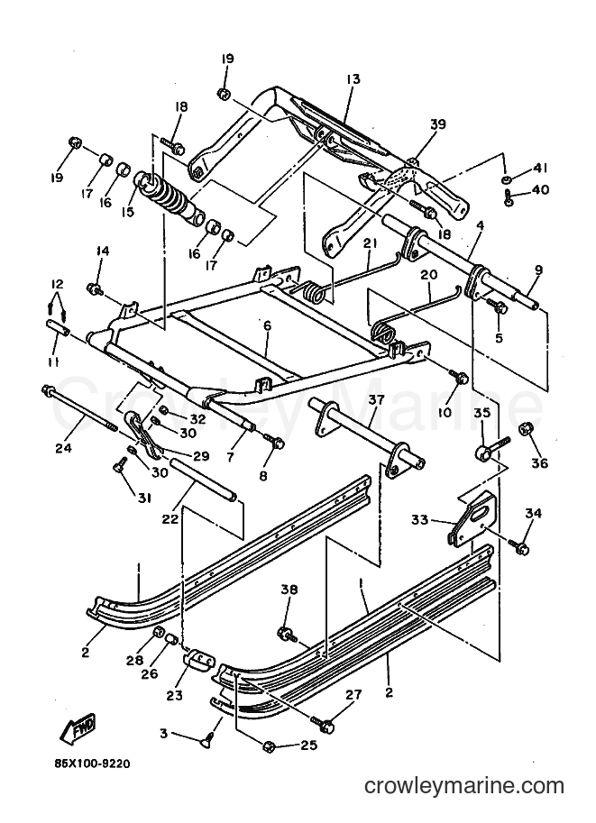 1989 Snowmobile SV80 - SV80 (85Y1) [010] - TRACK SUSPENSION 2