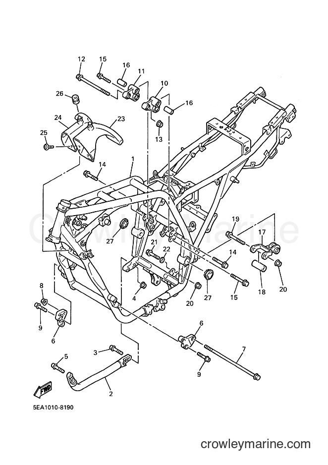 2003 Street Bike XJR1300 - XJR1300 (5WM2) [010] - FRAME