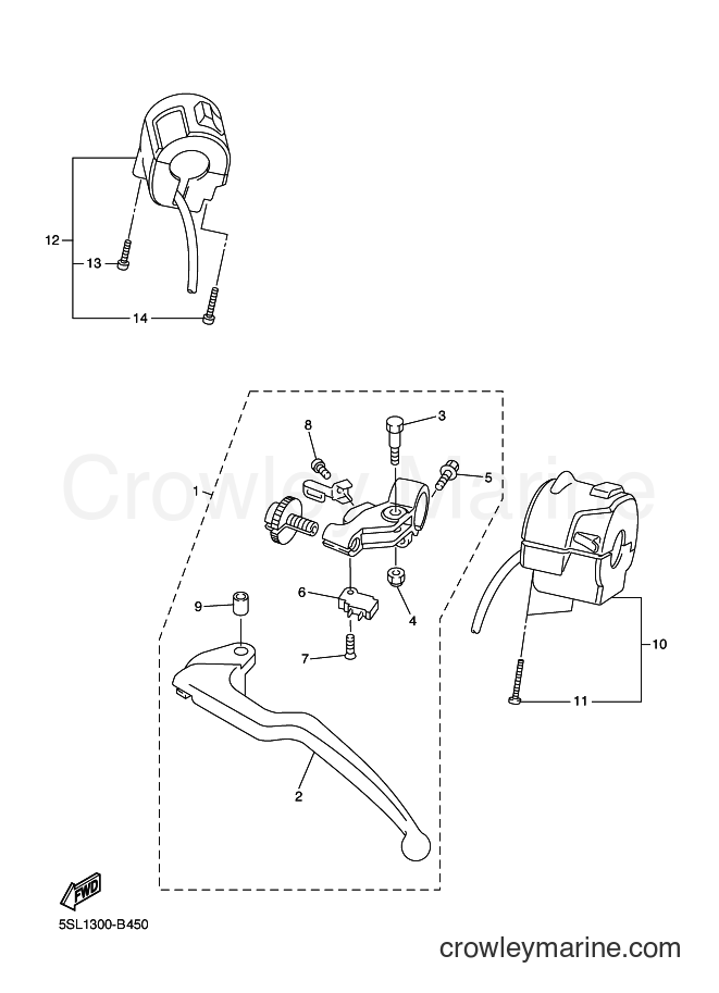 2004 Sport Bike YZF-R6 - YZF-R6 (5SLB) [070] - HANDLE SWITCH & LEVER