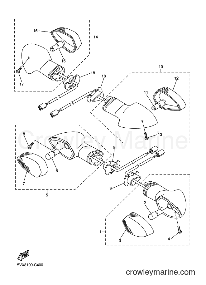 2004 Street Bike FZ6-S - FZ6-S (5VX3) [010] - FLASHER LIGHT
