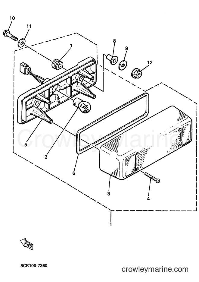 Yamaha Motors SX600R (8EA2) [030] - TAILLIGHT