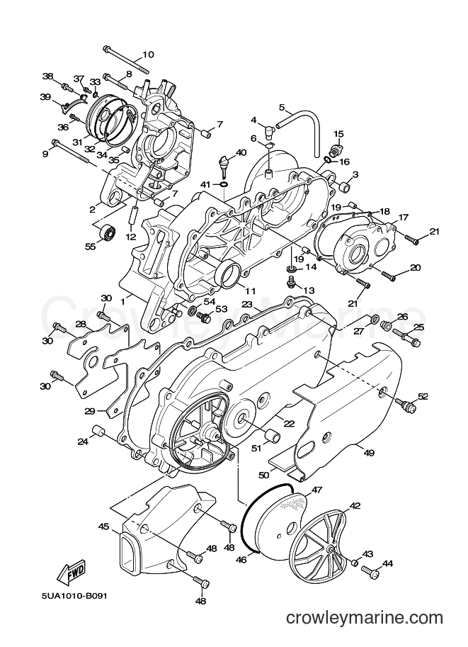 Yamaha Motors NXC125 (5ML1) [090] - CRANKCASE