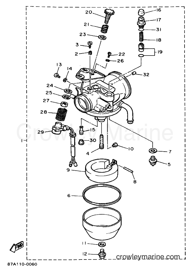 1990 Snowmobile SV25EP - SV25EP (87B1) [010] - CARBURETOR