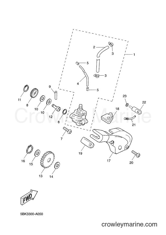 2002 Scooter DT50R - DT50R (5BK3) [020] - OIL PUMP