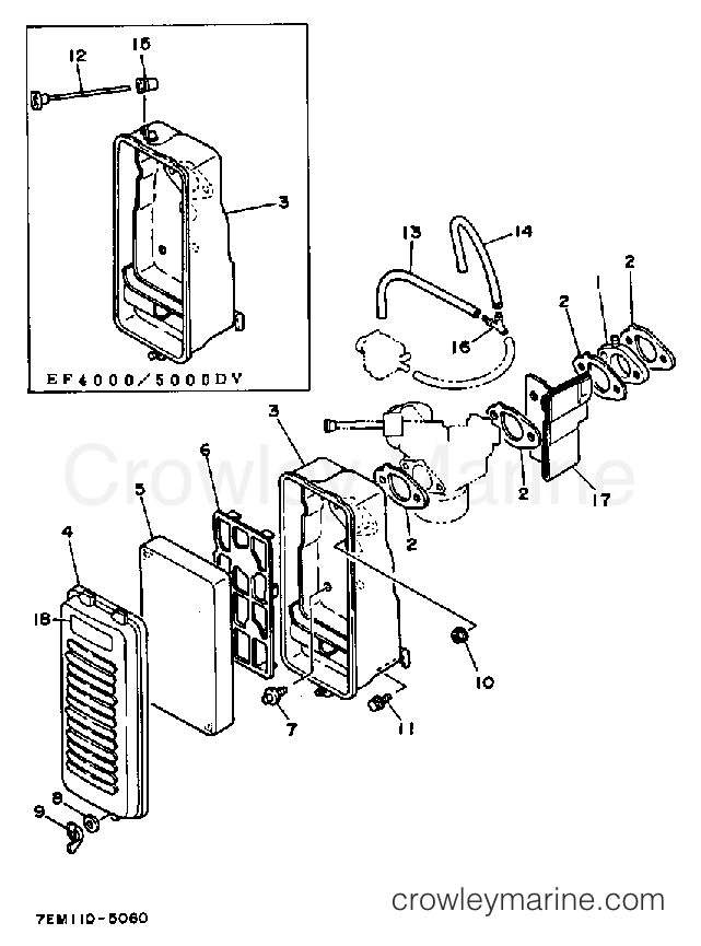 Yamaha Motors EF5000DVE - AIR CLEANER 1