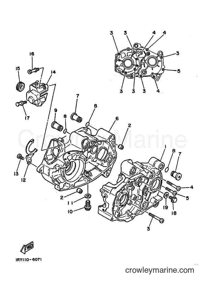 1989 Dirt Bike BW80 - BW80 (3PS1) [010] - CRANKCASE