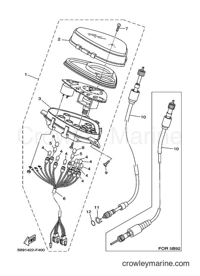 Yamaha Motors T110SEC (5B93) [010] - METER