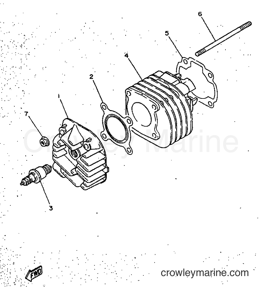 1998 Scooter YN50 - YN50 (5BW1) [010] - CYLINDER