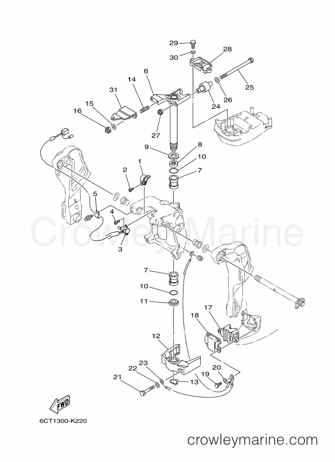 Yamaha Motors 30DMHOS (6CT3) [080] - BRACKET 4