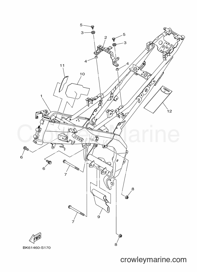 2017 Street Bike YZF155 - YZF155 (B0C1) [010] - FRAME
