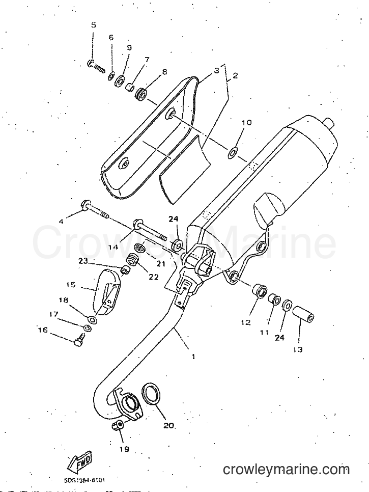 1998 Scooter YP125E - YP125E (5DS5) [010] - EXHAUST
