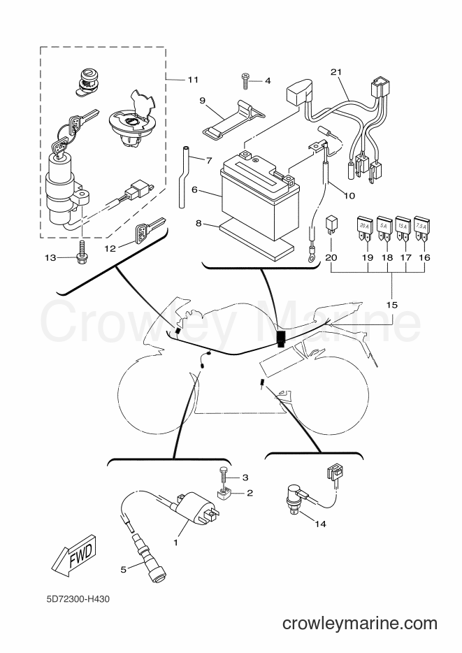 2013 Sport Bike YZF-R125 - YZF-R125 (5D7J) [010] - ELECTRICAL 1