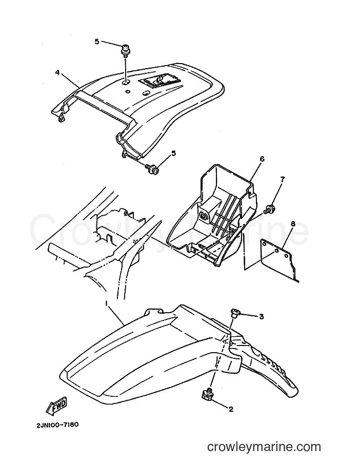 1988 Dirt Bike BW350 - BW350 (2JN0) [010] - FENDER