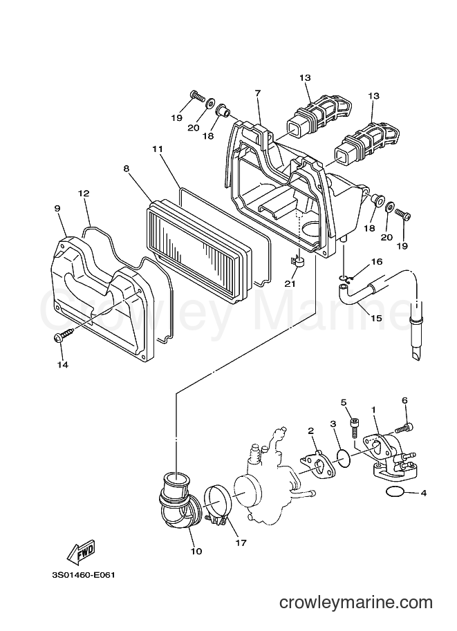 Yamaha Motors T110SEC (30C2) [010] - INTAKE
