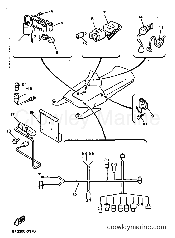 1993 Snowmobile PZ480 - PZ480 (87G4) [010] - ELECTRICAL 1