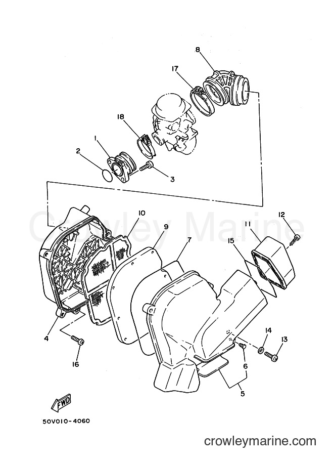 1992 Scooter XC125 - XC125 (3TE2) [999] - INTAKE