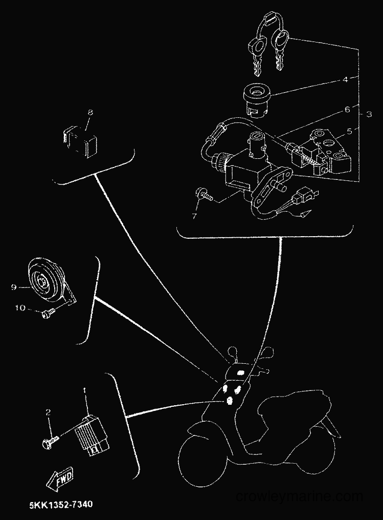 1999 Scooter YN100 - YN100 (5KK1) [99A] - ELECTRICAL 1