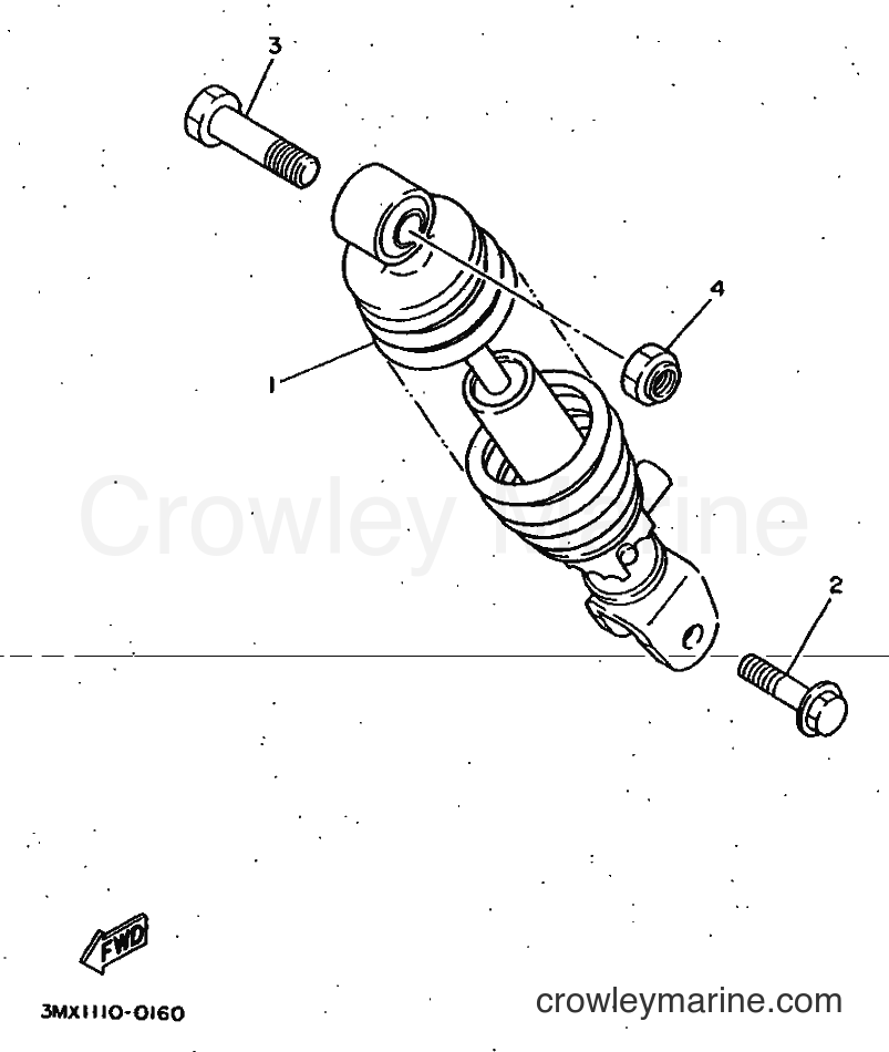 1997 Scooter CW50 - CW50 (4VV9) [999] - REAR SUSPENSION