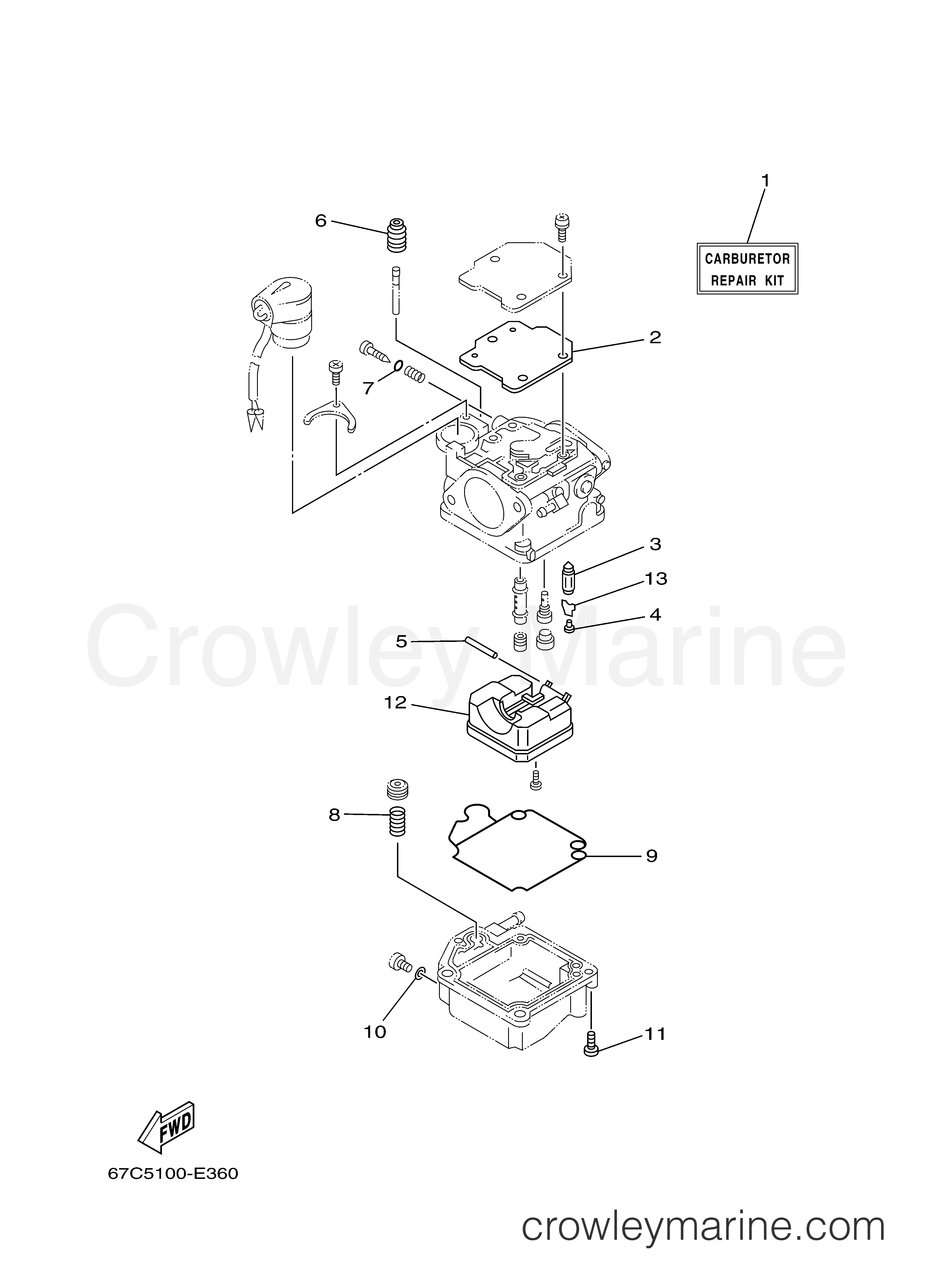 Yamaha Motors F40BMLH - REPAIR KIT 2