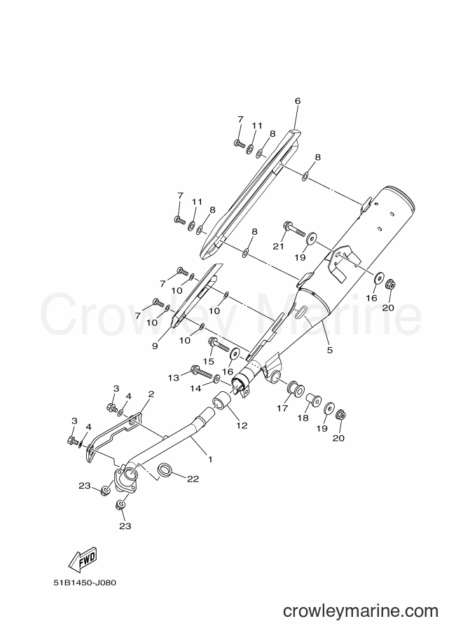 2014 Scooter T115LE - T115LE (35D7) [010] - EXHAUST