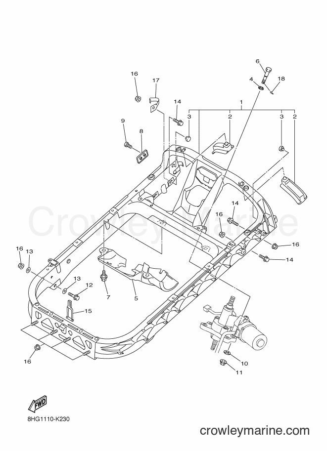 Yamaha Motors RX10ST2 (8HN3) [020] - STEERING GATE
