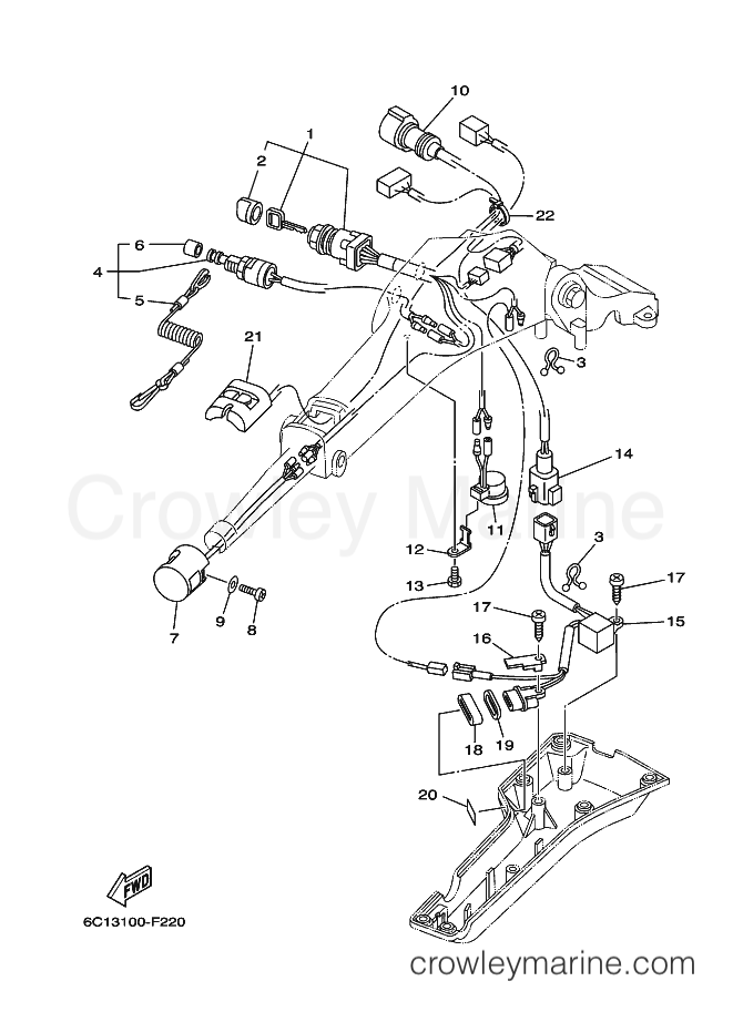 Yamaha Motors F50TLHF (6C13) [130] - STEERING 2