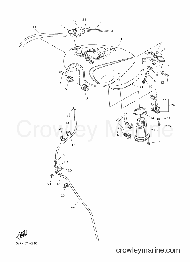 2016 Cruiser XVS950A - XVS950A (5S7R) [010] - FUEL TANK