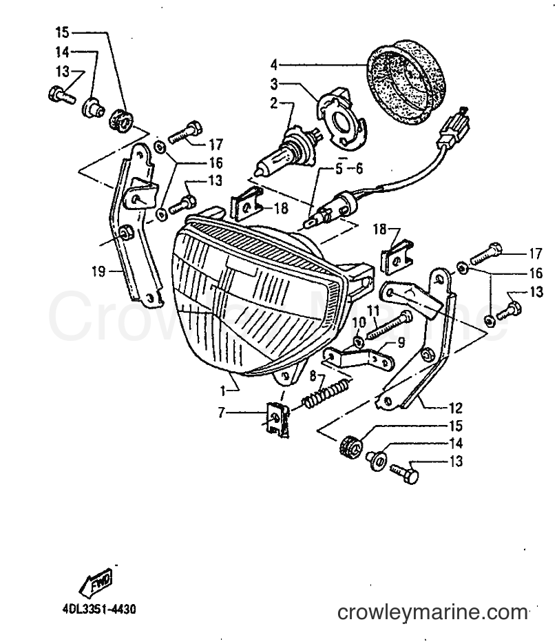 Yamaha Motors TZR125 (4DL3) [999] - HEADLIGHT