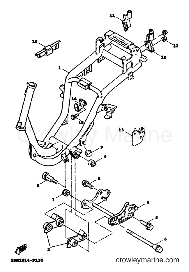 Yamaha Motors XC125A (5MJ2) [010] - FRAME