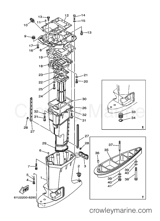 Yamaha Motors E115AETL (61U3) [080] - UPPER CASING