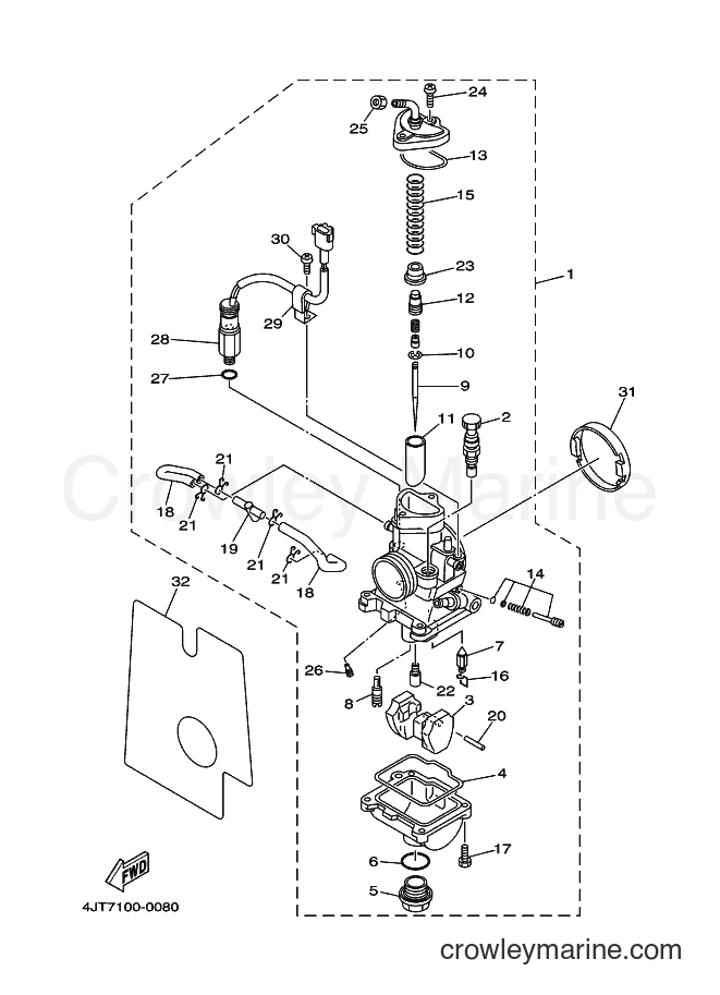 Yamaha Motors TZ125 (4JT7) [090] - CARBURETOR