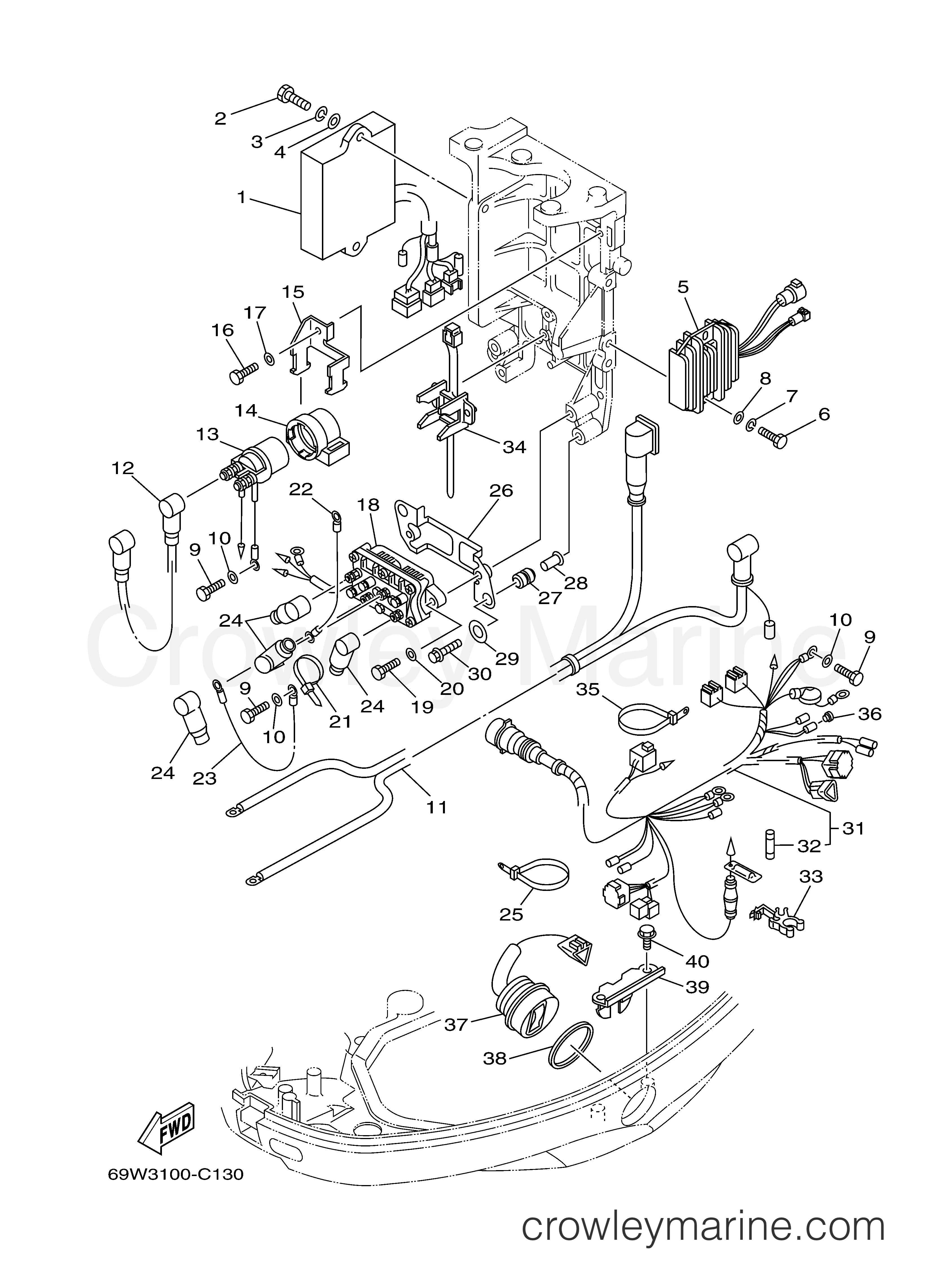 Yamaha Motors F60TJRC - ELECTRICAL 2